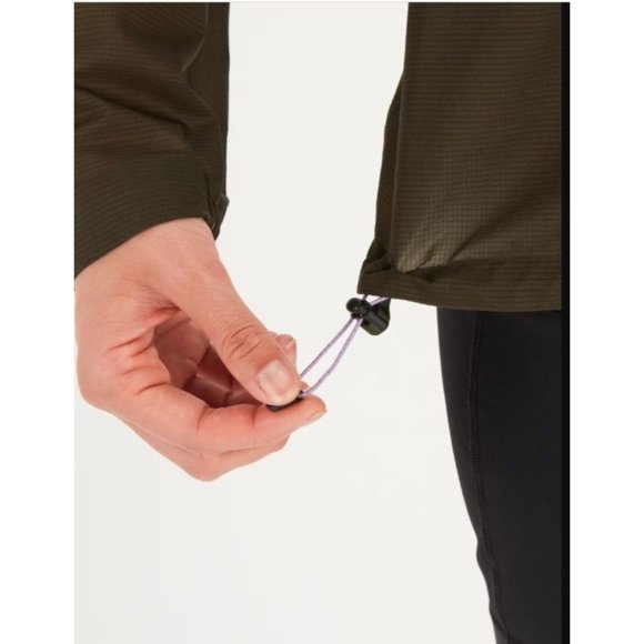 Marmot Jacket L Bantamweight Anorak Packable Green Lihtweight Waterproof - Picture 2 of 14